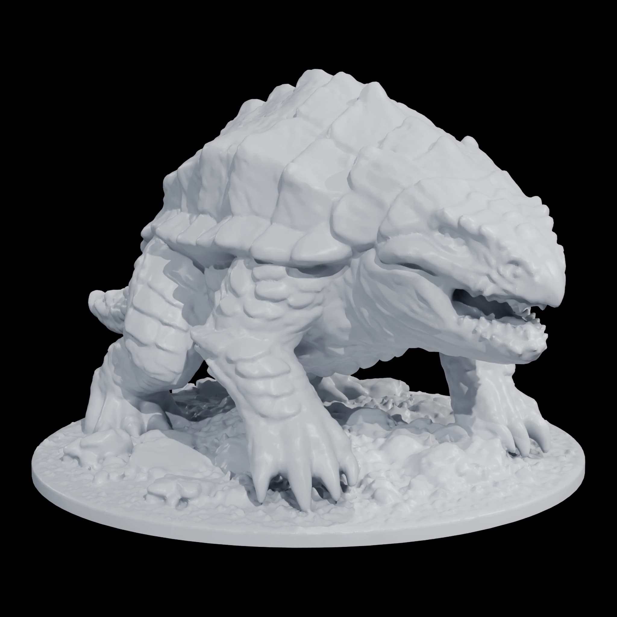 Stonefin Ambusher – Classic D&D Bulette Monster (3D Printable STL)